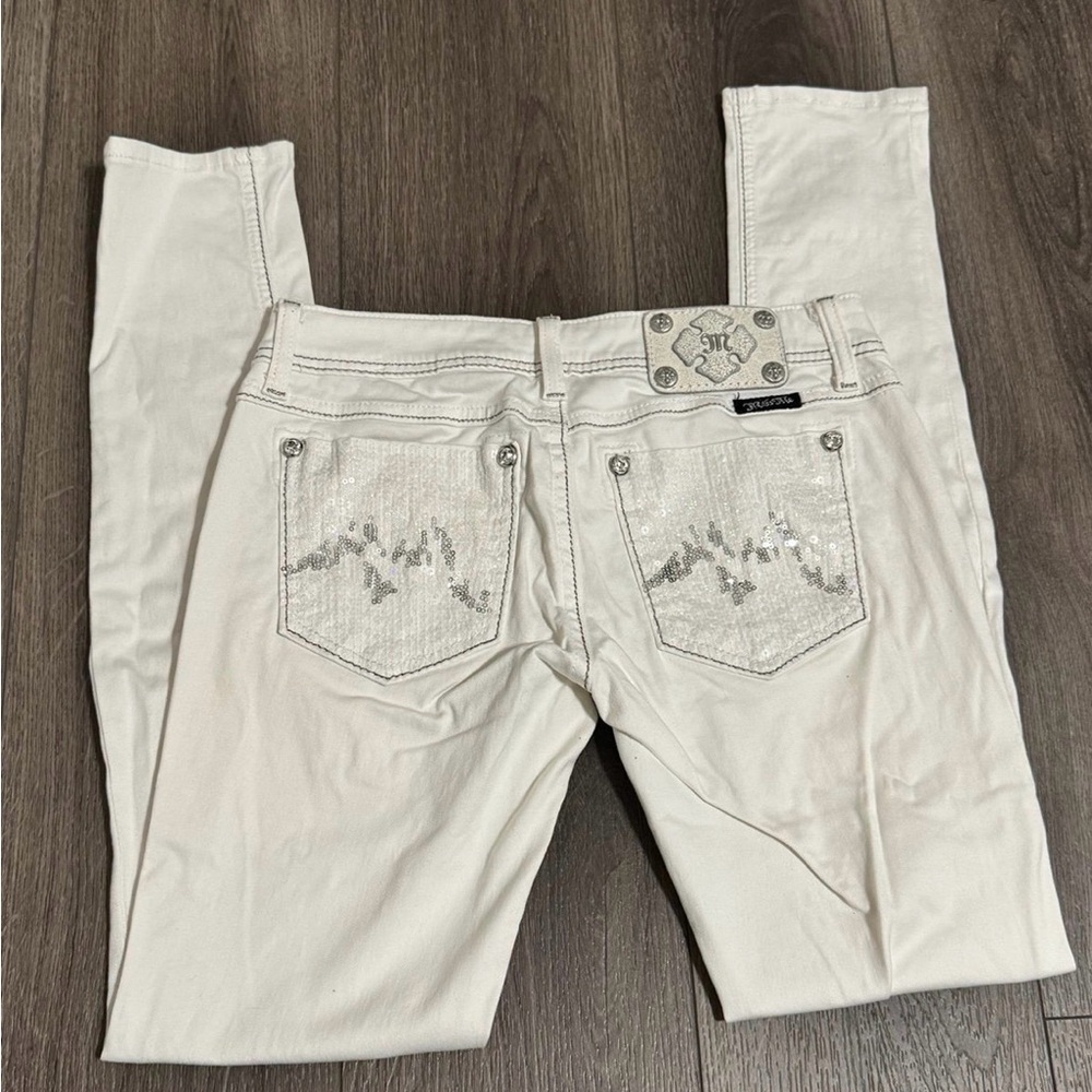 Women’s White Miss Me Skinny Jeans